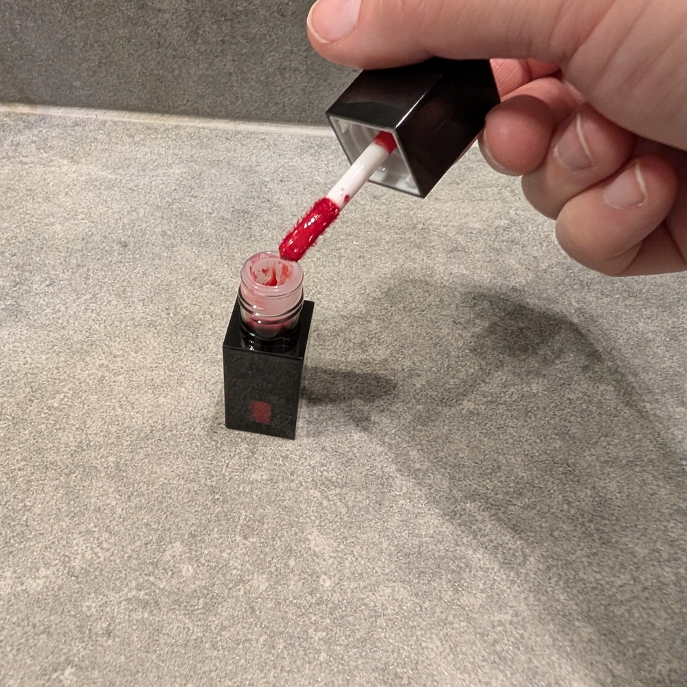 ELF Fiery Red Lipstick in Black Tube